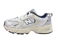 New Balance white/silver metallic 530 sneaker